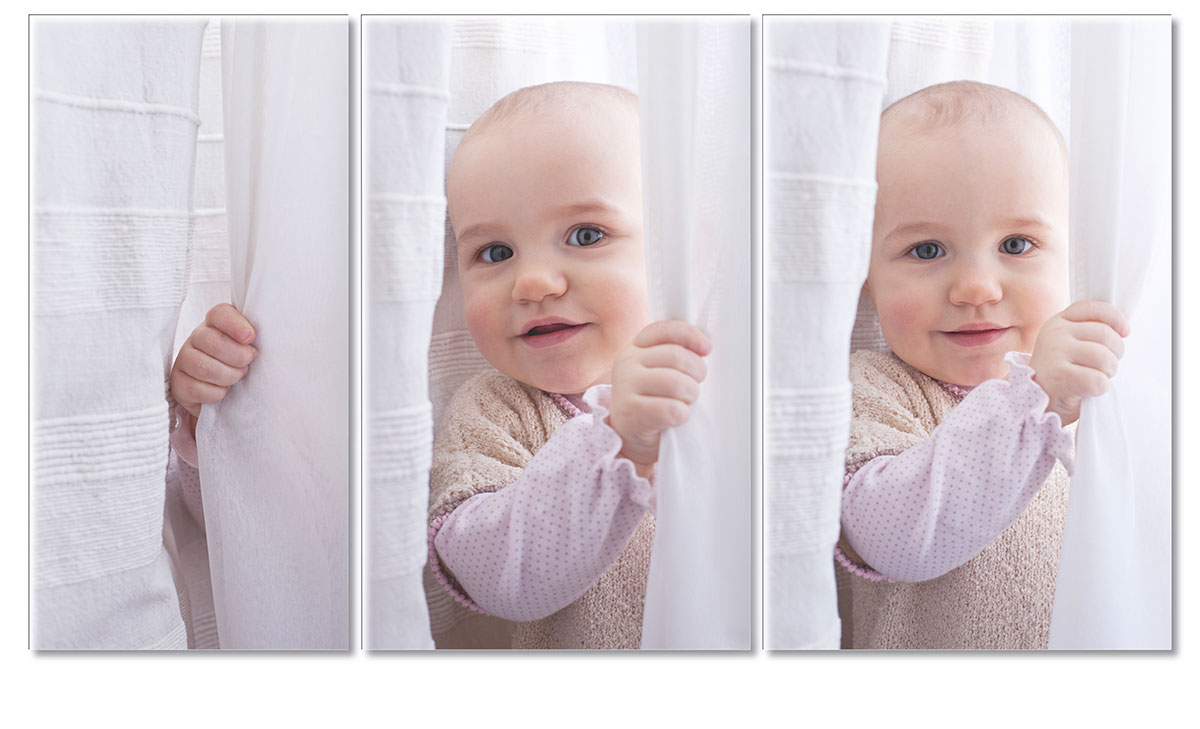 photo studio portrait enfant bébé montage original