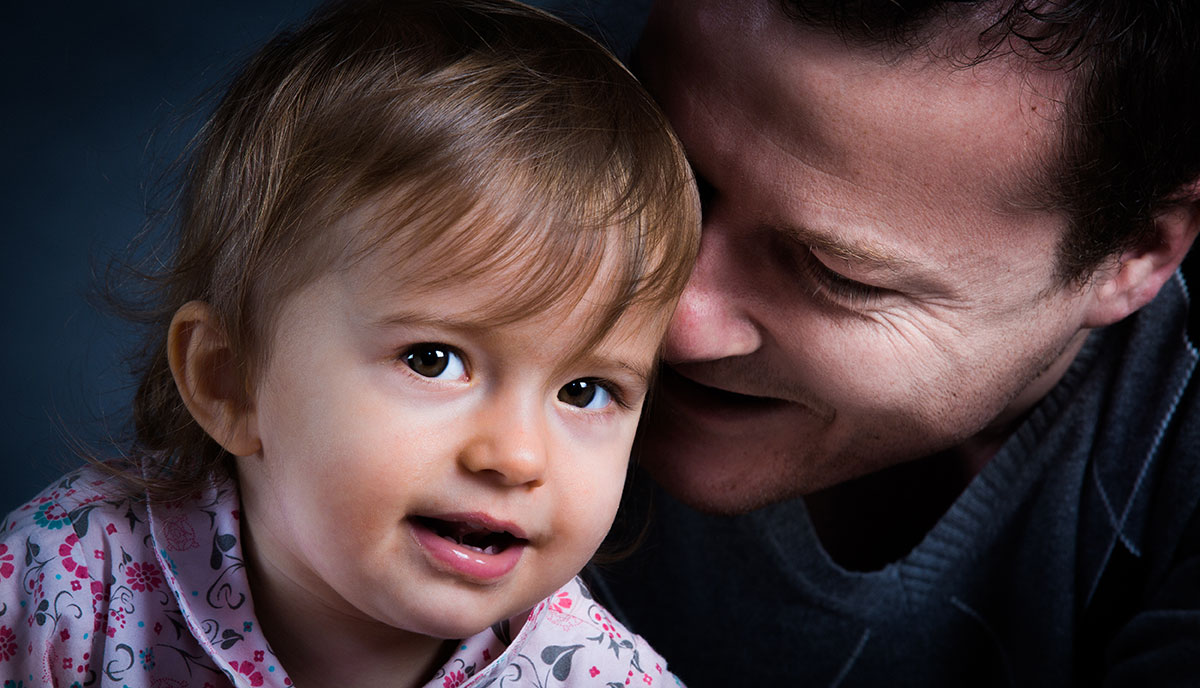 photo portrait studio famille père et fille