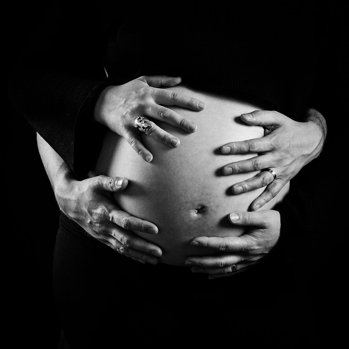 photo studio portrait femme enceinte couple lorraine