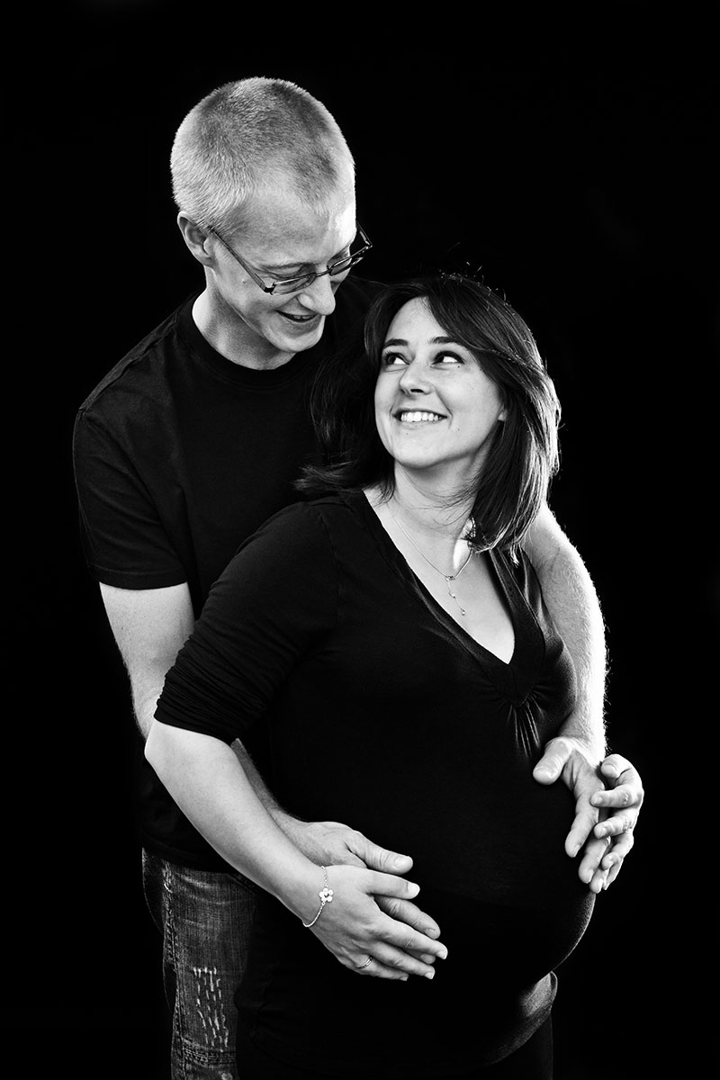 photo studio portrait femme enceinte couple lorraine