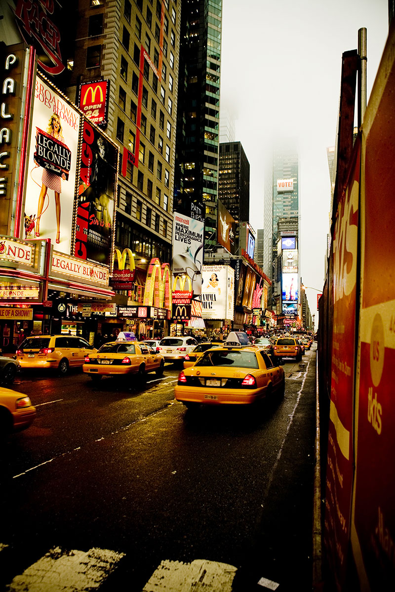 photo de nuit reportage new york voyage illustration time square