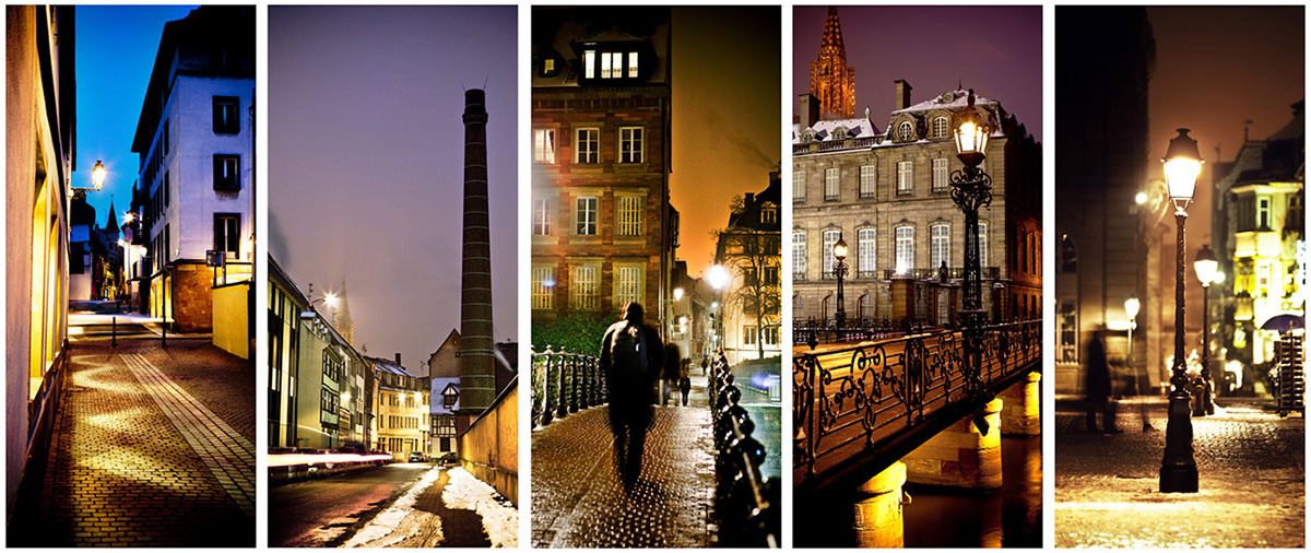 photo illustration de nuit Strasbourg commande taps