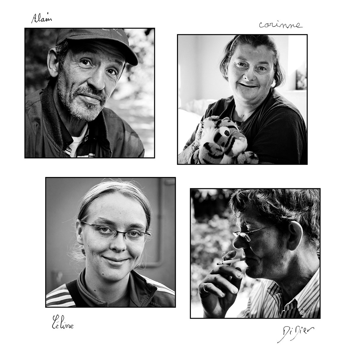 photo reportage lorraine société sdf homme femme noir et blanc