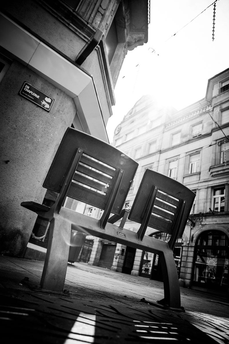 street photography photo de rue noir et blanc metz contre jour