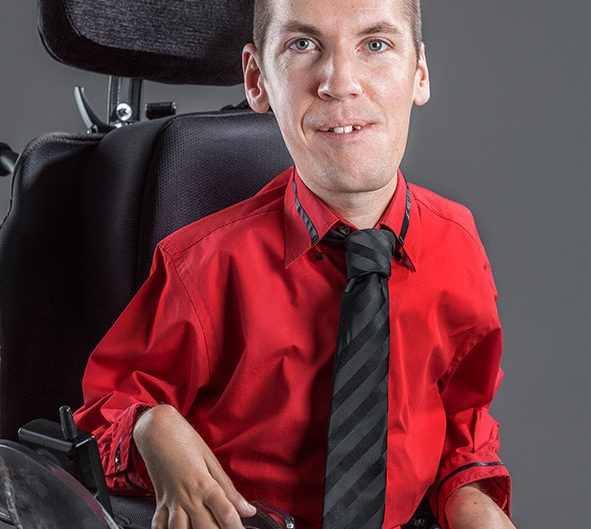 portrait studio corporate homme handicapé lorraine