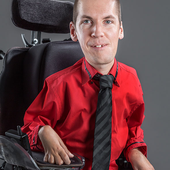 portrait studio corporate homme handicapé lorraine