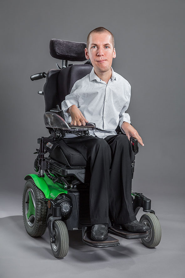 portrait studio corporate homme handicapé lorraine